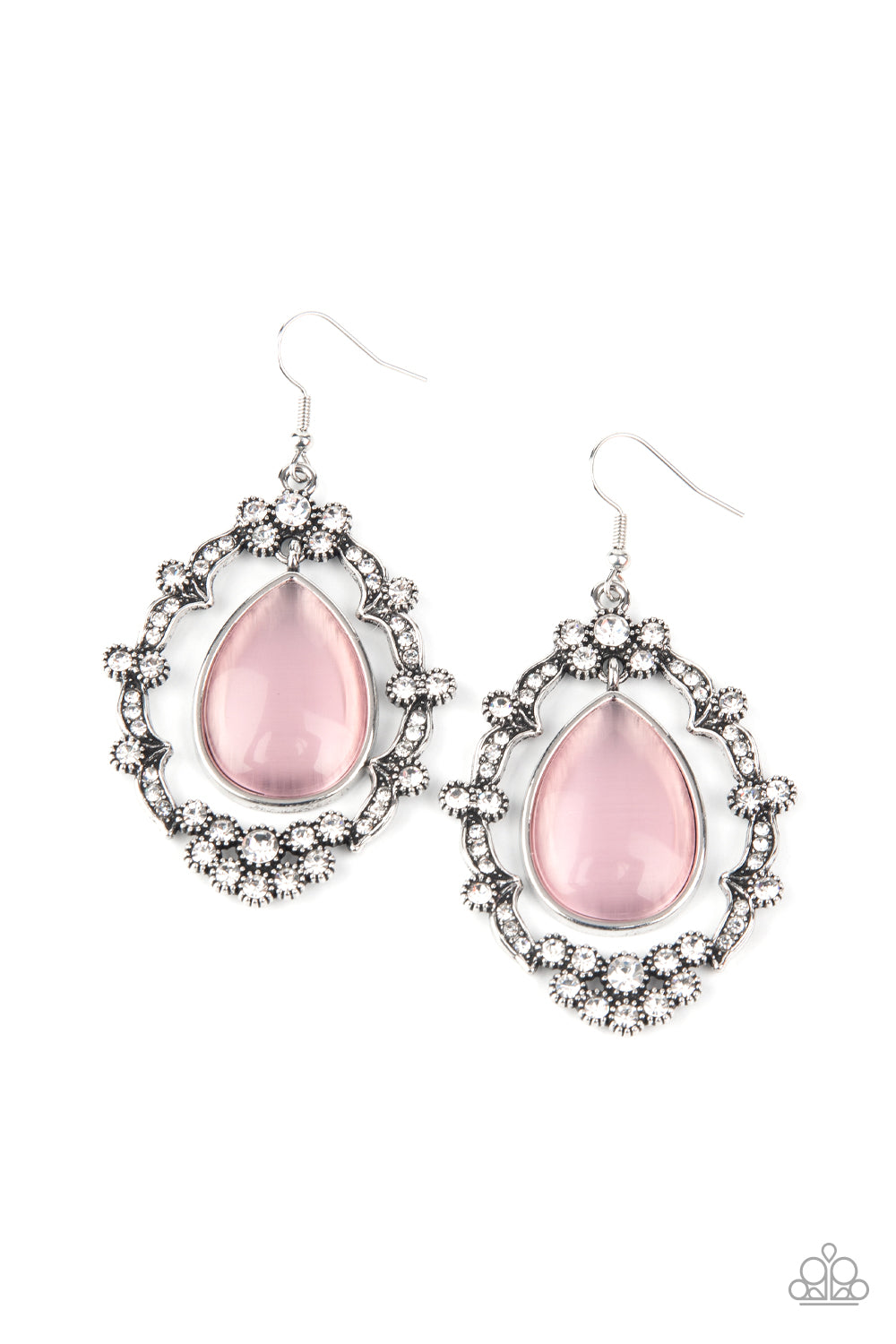 paparazzi-accessories-icy-eden-pink-earrings
