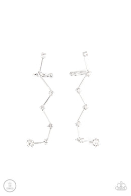 paparazzi-accessories-constellation-prize-white-post earrings