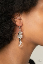 Load image into Gallery viewer, Before and AFTERGLOW - White Earrings - Paparazzi Jewelry
