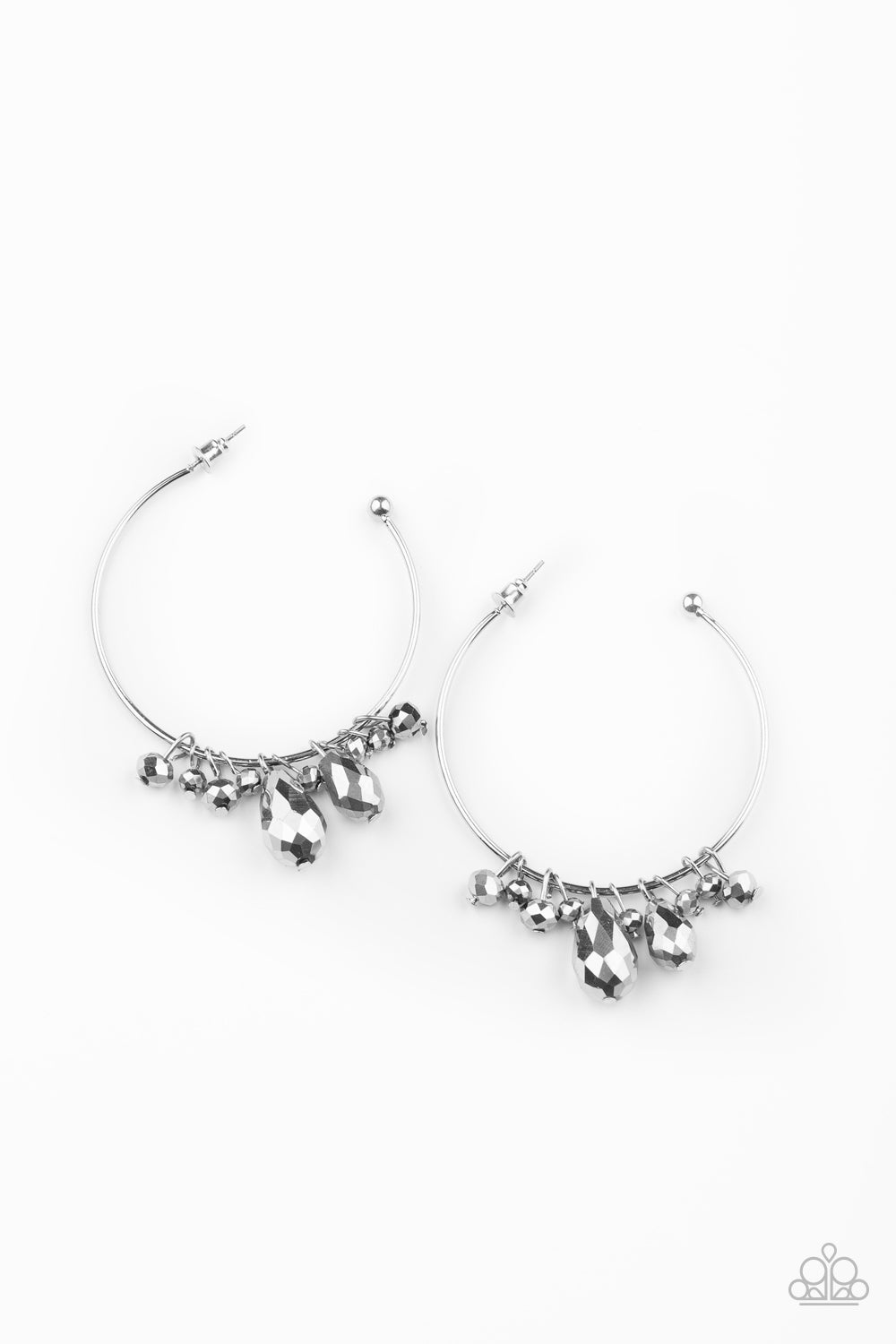 paparazzi-accessories-dazzling-downpour-silver-earrings