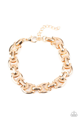 paparazzi-accessories-advisory-warning-gold-mens bracelet