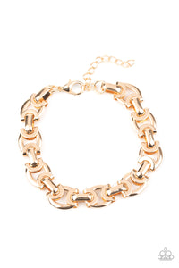 paparazzi-accessories-advisory-warning-gold-mens bracelet