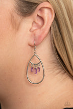 Load image into Gallery viewer, Shimmer Advisory - Purple Earrings - Paprazzi Jewelry
