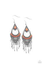 Load image into Gallery viewer, paparazzi-accessories-trailblazer-beam-orange-earrings
