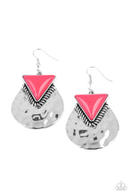 Load image into Gallery viewer, paparazzi-accessories-road-trip-treasure-pink-earrings
