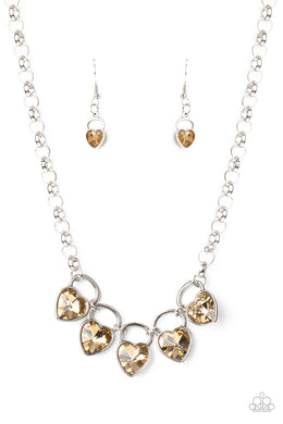 paparazzi-accessories-heart-on-your-heels-brown-necklace