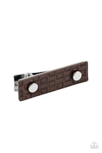 Load image into Gallery viewer, paparazzi-accessories-pleasantly-patterned-brown-hair clip
