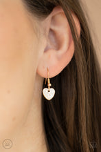 Load image into Gallery viewer, Playing HEART To Get - Gold Necklace - Paprazzi Jewelry

