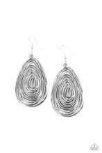 Load image into Gallery viewer, paparazzi-accessories-rural-ripples-silver-earrings
