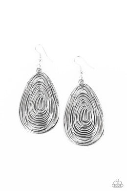 paparazzi-accessories-rural-ripples-silver-earrings
