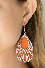 Load image into Gallery viewer, Loud and Proud - Orange Earrings - Paprazzi Jewelry
