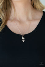Load image into Gallery viewer, With All Your HEARTS - Gold Necklace - Paprazzi Jewelry
