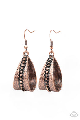 paparazzi-accessories-stirrup-some-trouble-copper-earrings