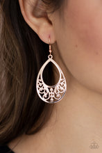Load image into Gallery viewer, Stylish Serpentine - Rose Gold Earrings - Paprazzi Jewelry
