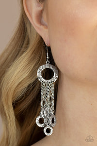 Right Under Your NOISE - Silver Earrings - Paparazzi Jewelry