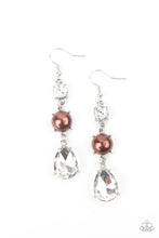 Load image into Gallery viewer, paparazzi-accessories-unpredictable-shimmer-brown-earrings
