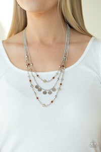 Step Out of My Aura - Brown Necklace - Paparazzi Jewelry