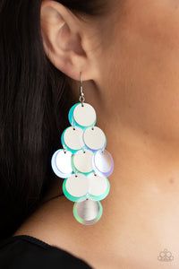 Sequin Seeker - Silver Earrings - Paparazzi Jewelry