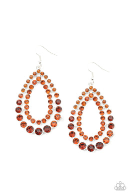 paparazzi-accessories-glacial-glaze-brown-earrings