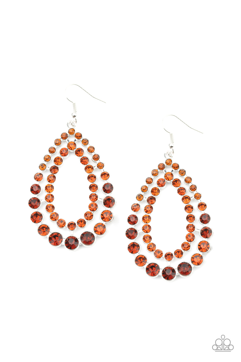 paparazzi-accessories-glacial-glaze-brown-earrings