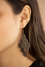 Load image into Gallery viewer, Loud and Leafy - Copper Earrings - Paparazzi Jewelry
