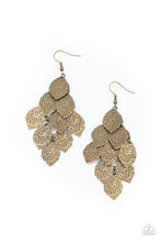 Load image into Gallery viewer, paparazzi-accessories-loud-and-leafy-brass-earrings
