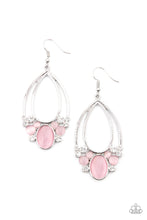 Load image into Gallery viewer, paparazzi-accessories-look-into-my-crystal-ball-pink-earrings
