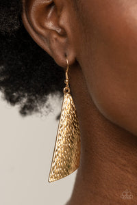 Ready The Troops - Gold Earrings - Paparazzi Jewelry