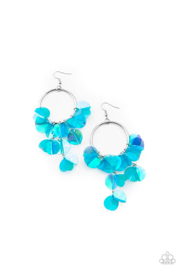 paparazzi-accessories-holographic-hype-blue-earrings