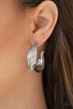 Load image into Gallery viewer, Curves In All The Right Places - Silver Earrings - Paprazzi Jewelry
