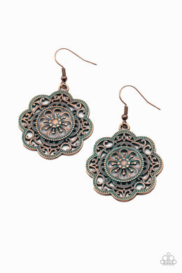 paparazzi-accessories-western-mandalas-copper-earrings