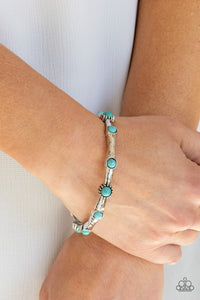 Rebel Sandstorm - Blue Bracelet - Paparazzi Jewelry