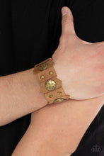 Load image into Gallery viewer, Electrified Edge - Brown Bracelet - Paparazzi Jewelry
