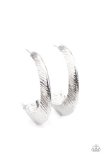 Load image into Gallery viewer, paparazzi-accessories-i-double-flare-you-silver-earrings

