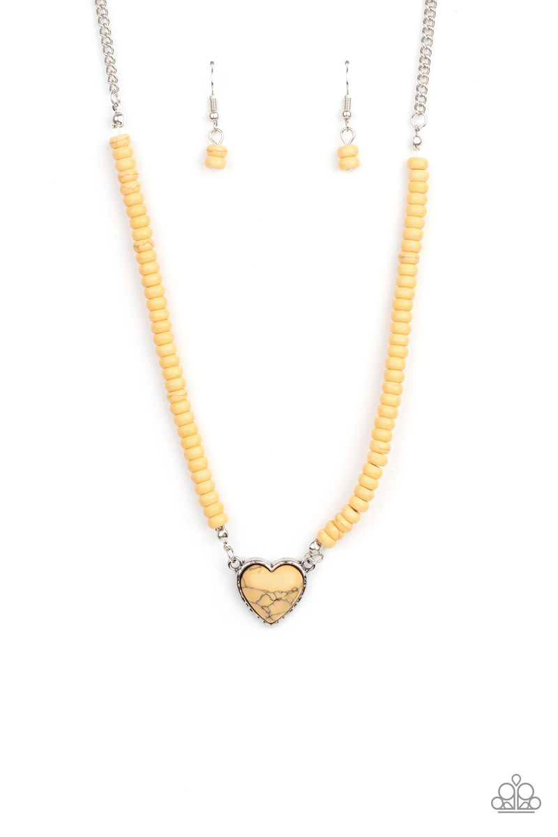 paparazzi-accessories-country-sweetheart-yellow-necklace