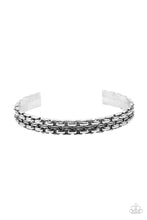 Load image into Gallery viewer, paparazzi-accessories-full-rig-silver-mens bracelet
