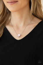 Load image into Gallery viewer, She Works HEART For The Money - Pink Necklace - Paparazzi Jewelry
