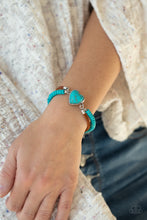 Load image into Gallery viewer, Charmingly Country - Blue Bracelet - Paparazzi Jewelry
