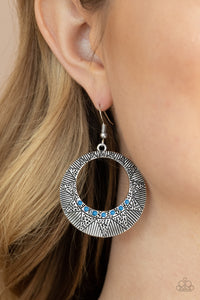 Adobe Dusk - Blue Earrings - Paparazzi Jewelry