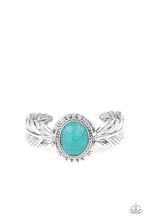 Load image into Gallery viewer, paparazzi-accessories-western-wings-blue-bracelet
