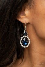 Load image into Gallery viewer, Double The Drama - Blue Earrings - Paparazzi Jewelry
