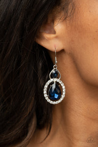 Double The Drama - Blue Earrings - Paparazzi Jewelry
