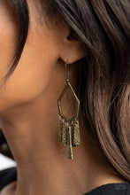 Load image into Gallery viewer, Museum Find - Brass Earrings - Paparazzi Jewelry
