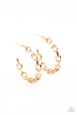 paparazzi-accessories-stronger-together-gold-earrings