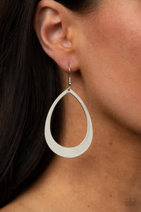 Fierce Fundamentals - Silver Earrings - Paparazzi Jewelry