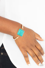 Load image into Gallery viewer, Turning a CORNERSTONE - Gold Bracelet - Paparazzi Jewelry
