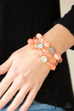 Load image into Gallery viewer, Oceanside Bliss - Orange Bracelet - Paparazzi Jewelry
