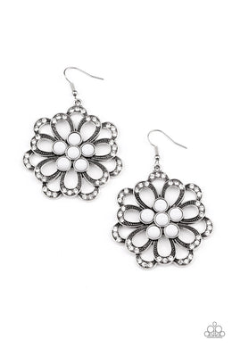 paparazzi-accessories-dazzling-dewdrops-white-earrings