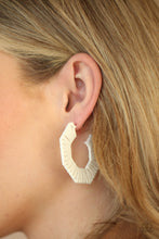 Load image into Gallery viewer, Fabulously Fiesta - White Earrings - Paparazzi Jewelry
