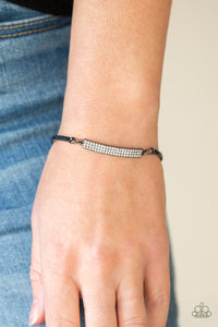 Showy Sparkle - Black Bracelet - Paparazzi Jewelry